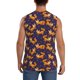 thumbnail image 4 of Fotbe Stars and Fox Cute Men's Camiseta sin Mangas Estampada para Hombres, Playera Casual para Gimnasio, Entrenamiento, Playa-XX-Large, 4 of 7
