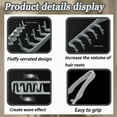 thumbnail image 7 of Texture Comb, Volumizing Wide-Tooth Hair Styling Comb, Fluffy Wide Tooth Curly Hair Comb, Men's Textured StylingComb for Volume, Fringe Parting Styling Accessory, for Men & Women, 7 of 7