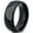 Black Dome Polish Tungsten, variant on Tungsten Sky Spectrum Rainbow Band Ring 8mm Men Women Comfort Fit Black Dome Polished