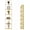Gold Frame & Gold Shelf, variant on 6-Tier Foldable Corner Shelf, Metal Gold Frame & Shelves Corner Plant Stand, Corner Display Rack, Multipurpose Shelving Unit for Living Room, Bedroom and Bathroom
