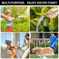 thumbnail image 6 of Metal Garden Hose 50 ft with 10 Function Sprayer Nozzle, Lightweight Stainless Steel Water Hose with 3/4" Solid Fittings, Flexible Kink Free Leak Proof for Yard, , Outdoor & Car washing, 6 of 6