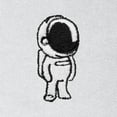 thumbnail image 2 of Dalix Astronaut Embroidery Heavy Weight Fleece Sweatpants Soft Lounge Pant Drawstring Waistband Pockets Mens in Lunar Gray S Small, 2 of 5