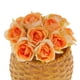 thumbnail image 4 of 60Flor artificial para ramo Ramillete de muñeca Boda de bricolaje claro , Naranja Yotijar Flores de boda, 4 of 7