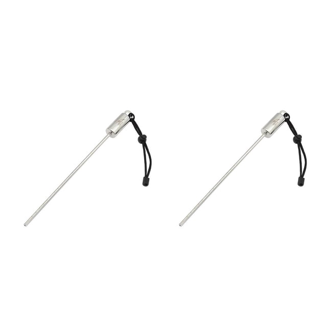 tamizeot Keep Diving Steel Pointer Rod Noise Underwater Tickle Rattle Dive Stick Bottle Knocker Probe Hand Strap Tool Kids Black 2Set