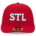 thumbnail image 2 of Men's New Era Red St. Louis Cardinals 2024 City Connect Low Profile 59FIFTY Fitted Hat, 2 of 6