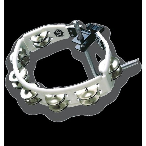 CYCLOPS MOUNTED TAMBOURINE WHITE STEEL