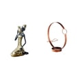 thumbnail image 1 of Estatua de la dama,Estatua de dama tribal africana,artesanías de cafetería hechas a mano,Portabotellas de vino,Soporte para botellas de vino,soporte para botellas de vino,estante de, 1 of 8