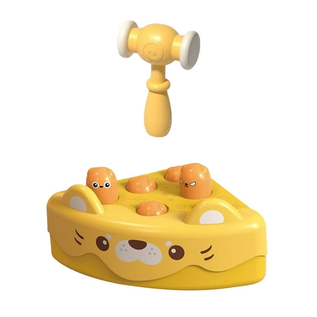 Whack Game -juguete interactivo para golpear, juguete de aprendizaje de habilidades motoras finas, juguetes educativos de desarrollo temprano para Amarillo