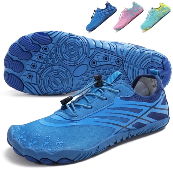 LBAIO Barefoot Water Shoes for Women Men Wide Toe Box Non-Slip Quick-Dry for Beach Hiking Swim Aqua Shoes Pool Walking