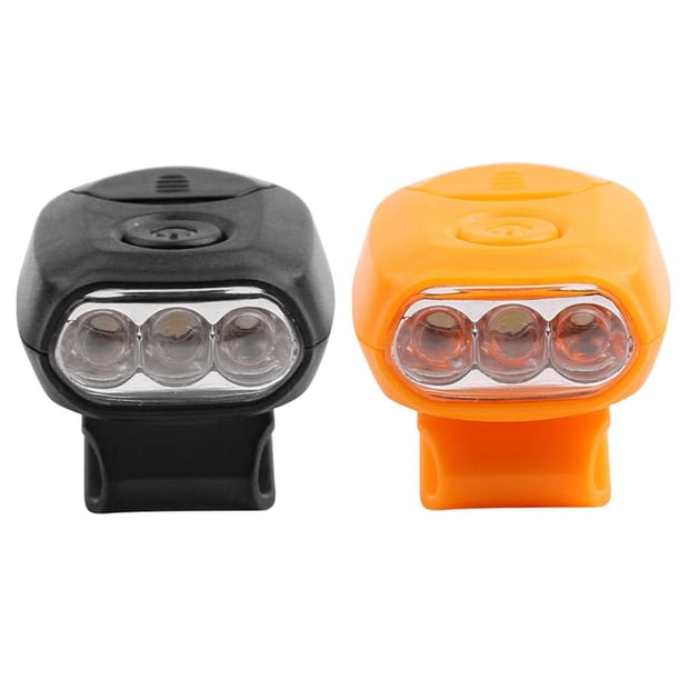 3 mini faros LED con clip en las lámparas de tapa para deportes al aire libre, pesca, negro