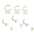 thumbnail image 4 of 14-Piece Nose Piercing Kit - 6 Nose Piercing Jewelry, Gloves, Needles + More, 4 of 7