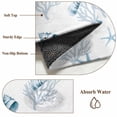 thumbnail image 6 of Ocean Blue Coral Area Rugs 5'x8', Washable Small Throw Rugs for Classroom Bedroom, Summer Coastal Starfish Conch Nautical Indoor Outdoor Rug Non-Slip Low Pile Carpet Runner Reversible Floor Mats, 6 of 8