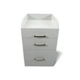 thumbnail image 3 of Milan Pedicure Trolley Pedi Rolling Cart Nail Salon Spa Storage Drawer, White / Ash Grey, 3 of 7