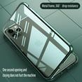 thumbnail image 2 of IBAOLEA Powerful Magnetic Phone case for Apple iPhone, Front and Rear Tempered Glass Full-Screen Cover Integrated Design [Support Wireless Charging] iPhone11 Gules Gules iPhone11, 2 of 8
