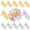 Golden-12PCS, variant on 12 Pieces Napkin Rings, 3D Butterfly Paper Napkin Rings for Place Settings, Wedding Receptions, Dinner or Holiday Parties, Family Gatherings, DIY Decoration