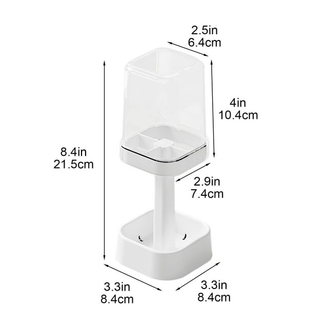 Adult Electric Toothbrush Toothbrush Center Toothbrush Cup Stainless Toothbrush Covered Toothbrush Stand Bathroom Toothbrush Cup Toothbrush Storage Lid Toothbrush Sink