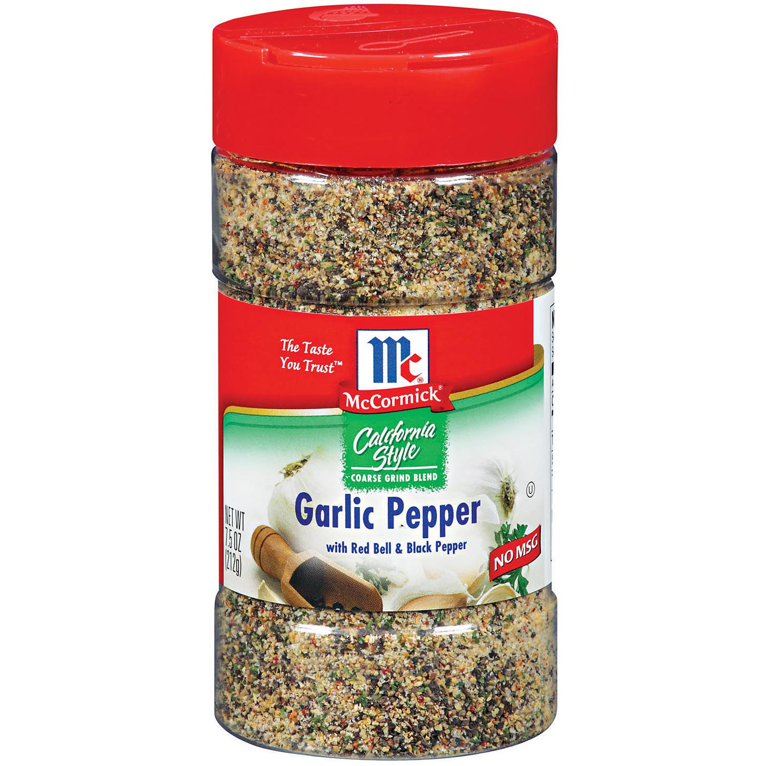 McCormick California Style Coarse Grind Blend Garlic Pepper (7.5 oz