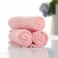 thumbnail image 4 of PiccoCasa Soft Absorbent Washcloths Cotton 13.4x13.4" for Bathroom Pink, 4 of 7