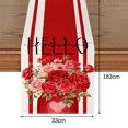 thumbnail image 4 of Valentine's Day Decorations Valentine's Day Heart Print Table Flags Party Table Kitchen Mats, 4 of 5