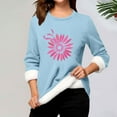 thumbnail image 4 of Neewe Women's Winter Warm Sherpa Lined Fleece Crewneck Sweatshirt Pullover Loungewear Tunic Tops, 4 of 4