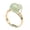 Green Aventurine, variant on 10pcs Natural Stone Crystal Rings Gold Color Wire Wrap Citrine Onyx Adjustable -Apatite