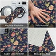 thumbnail image 3 of Sikiie Flower Print Flannel Anti-slip Floor Mat 16x24in, Thickened Dustproof Entrance Door Mat Floor Mat for Kitchen, Bathroom, Laundry Room, 3 of 7