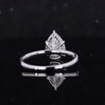 thumbnail image 2 of 14K White Gold Plated 2Ct pear Cut Lab-Created Diamond Women Wedding Ring, 2 of 2