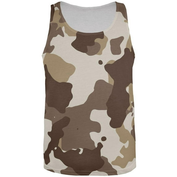 Desert Camo All Over Adult Tank Top - Small