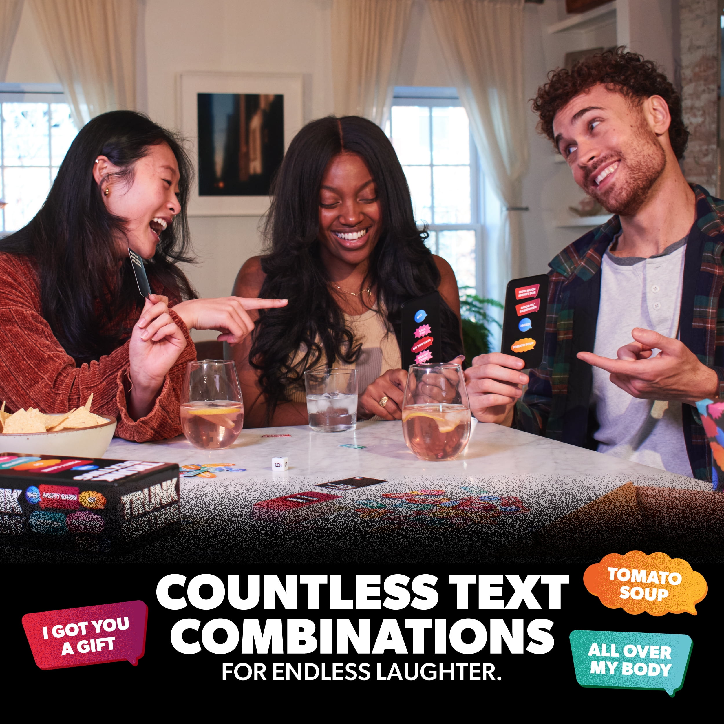 Trunk Dexting – The Twisted Text Party Game with Word Magnets by What Do You Meme?