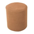 thumbnail image 2 of protectoras de Taburete oto de cubierta forma forma Taburete oto de estiramiento inferior elástica, características café Yotijar Funda otomana, 2 of 8