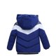 thumbnail image 2 of Gibobby Chamarra acolchada para niñasAbrigo con cremallera para niñas, chaqueta para bebés, invierno, niño pequeño, con capucha, a de viento, a rayas, ni(Azul, 2-3 Años), 2 of 5