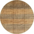 thumbnail image 1 of Ahgly Company Indoor Round Contemporary Sandy Brown Abstract Area Rugs, 6' Round, 1 of 6