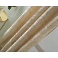 thumbnail image 4 of Bleeker Metallic Faux Silk 54 x 84 in. Grommet Single Curtain Panel in Beige, 4 of 7