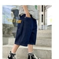 thumbnail image 5 of Boys Y2k Shorts 11-12 Years Jorts for Boys Baggy Jorts Boys Denim Shorts Kids Baggy Jorts Boys Summer Shorts With Pockets #Dark Blue, 5 of 6