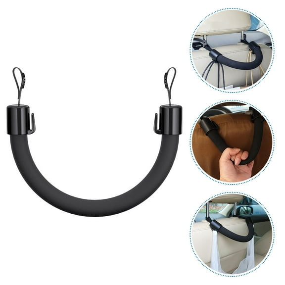 LULULION Black Car Assist Handle for Elderly with Easy No Tool Installation