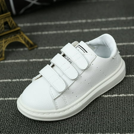 

Toyella 2021 spring summer children shoes students shoes and white shoes casual shoes slip baby shoes leather White 29