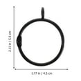 thumbnail image 3 of YSNOOWE 20Pcs Black Drapery Hooks and Rings Supporting Curtains Homeowners Window Dressing, 3 of 4