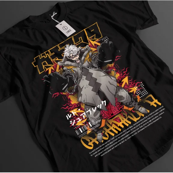 RARE Gachiakuta Shirt Rudo Tshirt Engine T-Shirt Zanka Top The Janitors Anime Tee