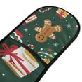 thumbnail image 4 of Yayeee Double Oven Mitt Kitchen Heat Resistant Baking 35" x7" Quilted Glove, Green Christmas Gingerbread, 4 of 6