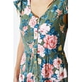 thumbnail image 4 of Vestido floreado Roman Fashion /Juvenil, 27311 (Verde flor) verde ECH, 4 of 6