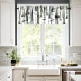 thumbnail image 3 of Rustic Forest Valance Curtain, Vintage Lodge Cabin Country Hunting Wild Animal Bear Moose Deer Fox Windows Curtain Valance for Kitchen Dining Room, One Panel 54x18in, 3 of 6