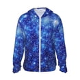 thumbnail image 1 of Balery Blurred Star Snow Christmas Sudadera ligera de manga larga con capucha y protección solar UPF 50+ para hombre y mujer, ideal para pesca y running-Small, 1 of 7