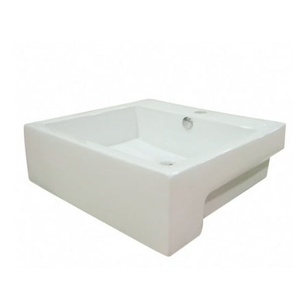 - Kingston Brass Concord Ceramic Rectangular Bathroom Sink Overflow