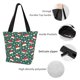 thumbnail image 4 of Fotbe Santa Hat Joy Green Festive Bolsa de Playa con Estampado, Bolsa de Hombro, Bolsa de Mano Espaciosa, Bolsa de Viaje Ligera, Bolsa de Compras Versátil, 4 of 6
