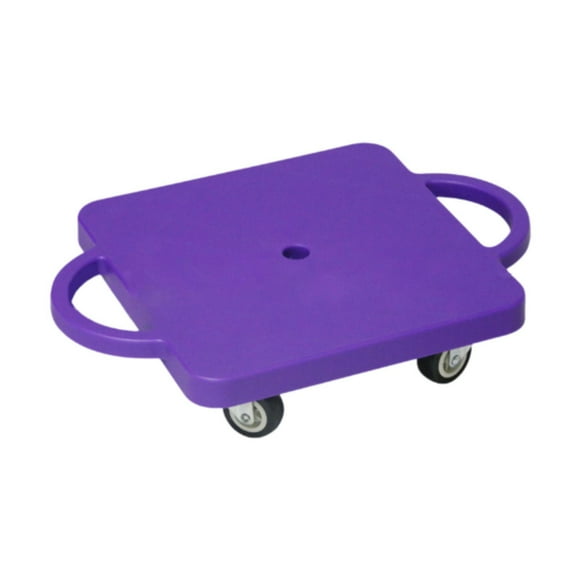 Tablero de scooter cubierto con manijas de scooter sesgador de habilidades motoras portátiles con rodillos de 11.8 pulgadas para niños de la escuela Violeta