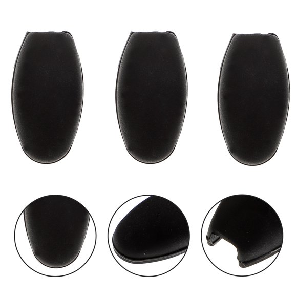 WASHWEPE 3Ud Cubierta Para Botón De Palma De Saxofón Accesorio Compacto Negro