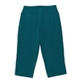 thumbnail image 5 of ZACPNCV Girls Capris Leggings Cotton Cropped Leggings School Uniform Pants for Girls Green 7-8 Years, 5 of 7
