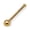 Colorname Misc: Yellow Gold, variant on Solid 14k Yellow or White Gold Polished 1.5mm Ball Nose Stud Piercing Body Piercing Stud for Women