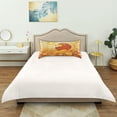 thumbnail image 6 of Dailycode Satin Pillow Case Standard Silk Pillow Cover for Hair and Skin Envelope Closure Lion on Golden Field 20"x26", 6 of 9