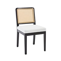 Beige - Linen - Black Wood Frame